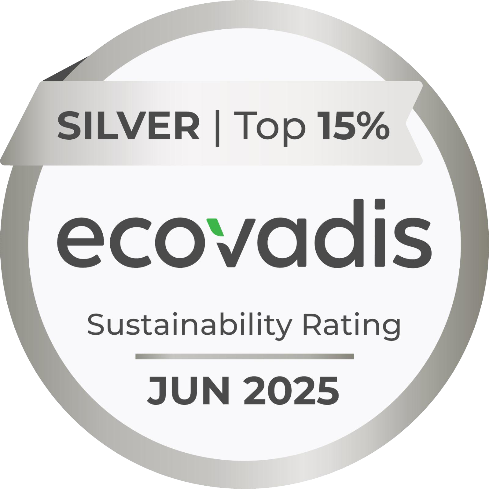 ChemiCheck Inc has earned a Silver medal from EcoVadis in June 2025